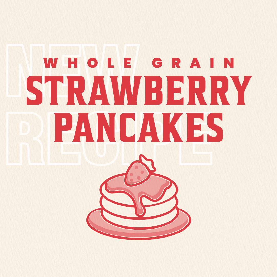Whole Grain Strawberry Pancakes